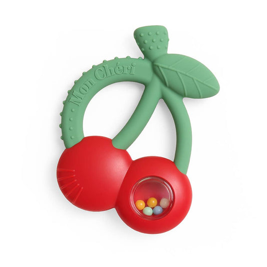 Bitzy Shake™ - Silicone Teether with Rattle: Goose