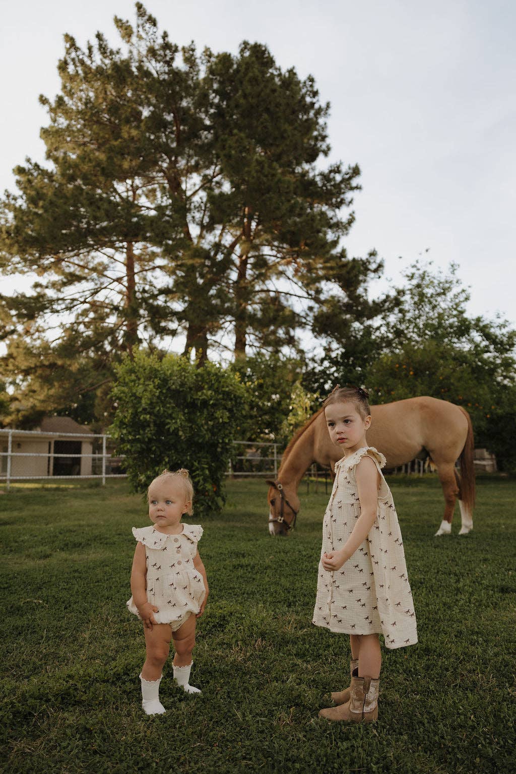 Muslin Romper | Wild Horses: 18-24 Months