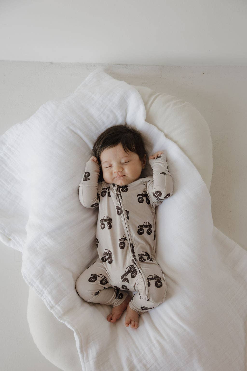 Bamboo Zip Pajamas | Monster Truck: 18-24 Months