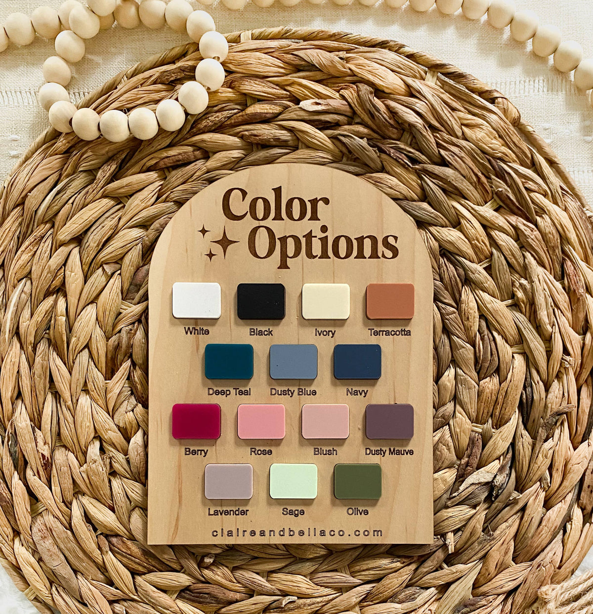 Wooden Monthly Milestone Set - Dainty Bows : Blush