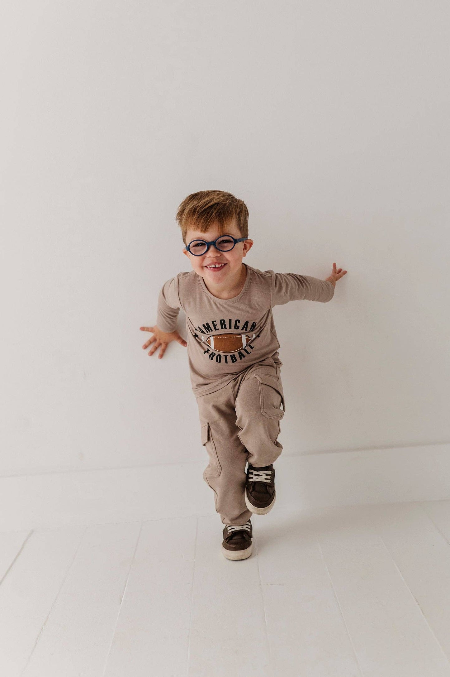 Babysprouts Boy's Long Sleeve Tee: American Football