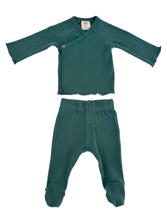 Pine / Organic Pointelle Newborn Set