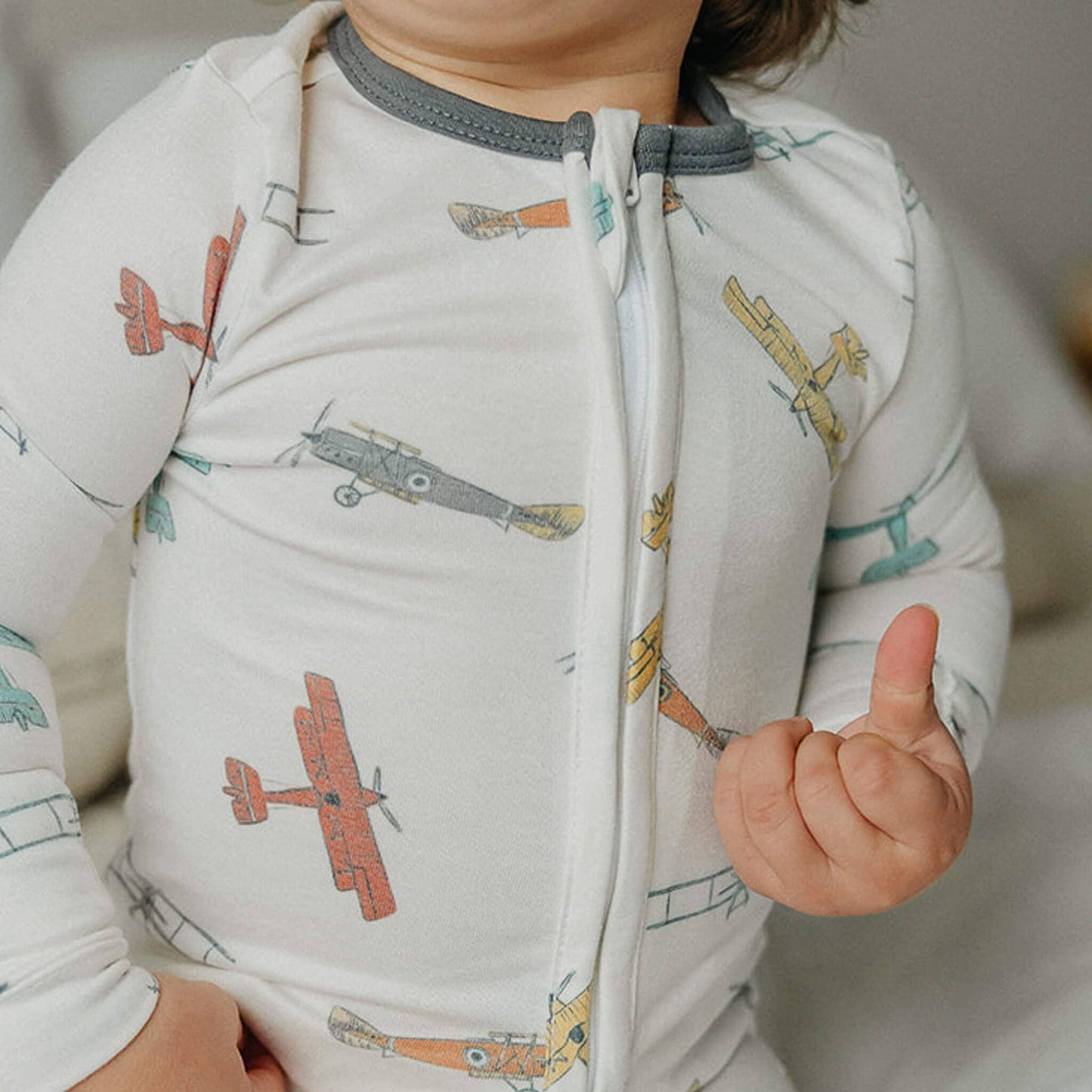 Zip-Up Footie Pajama - Ace: 12-18 Months