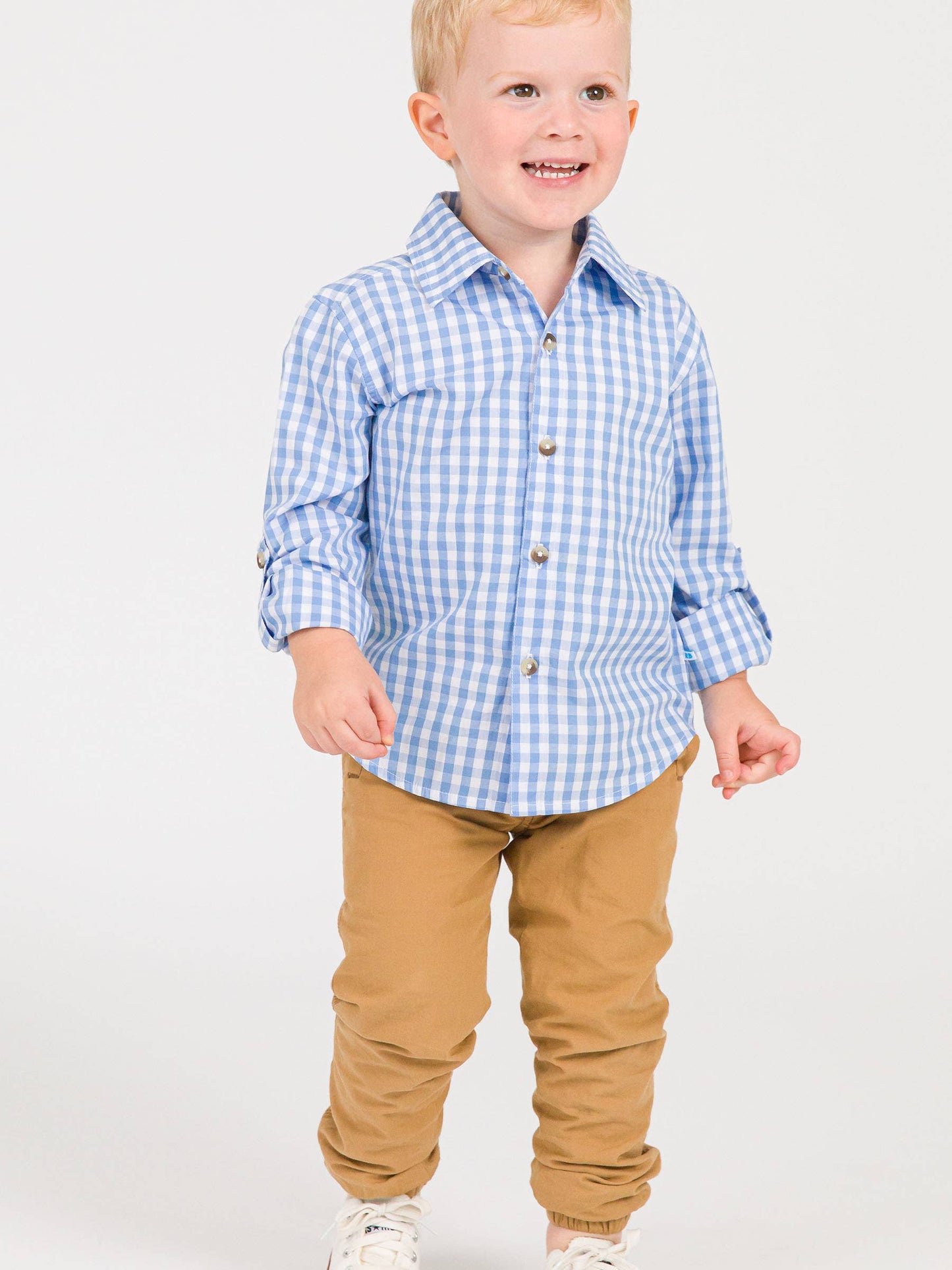 Boys Dark Khaki Jogger Pants: 6