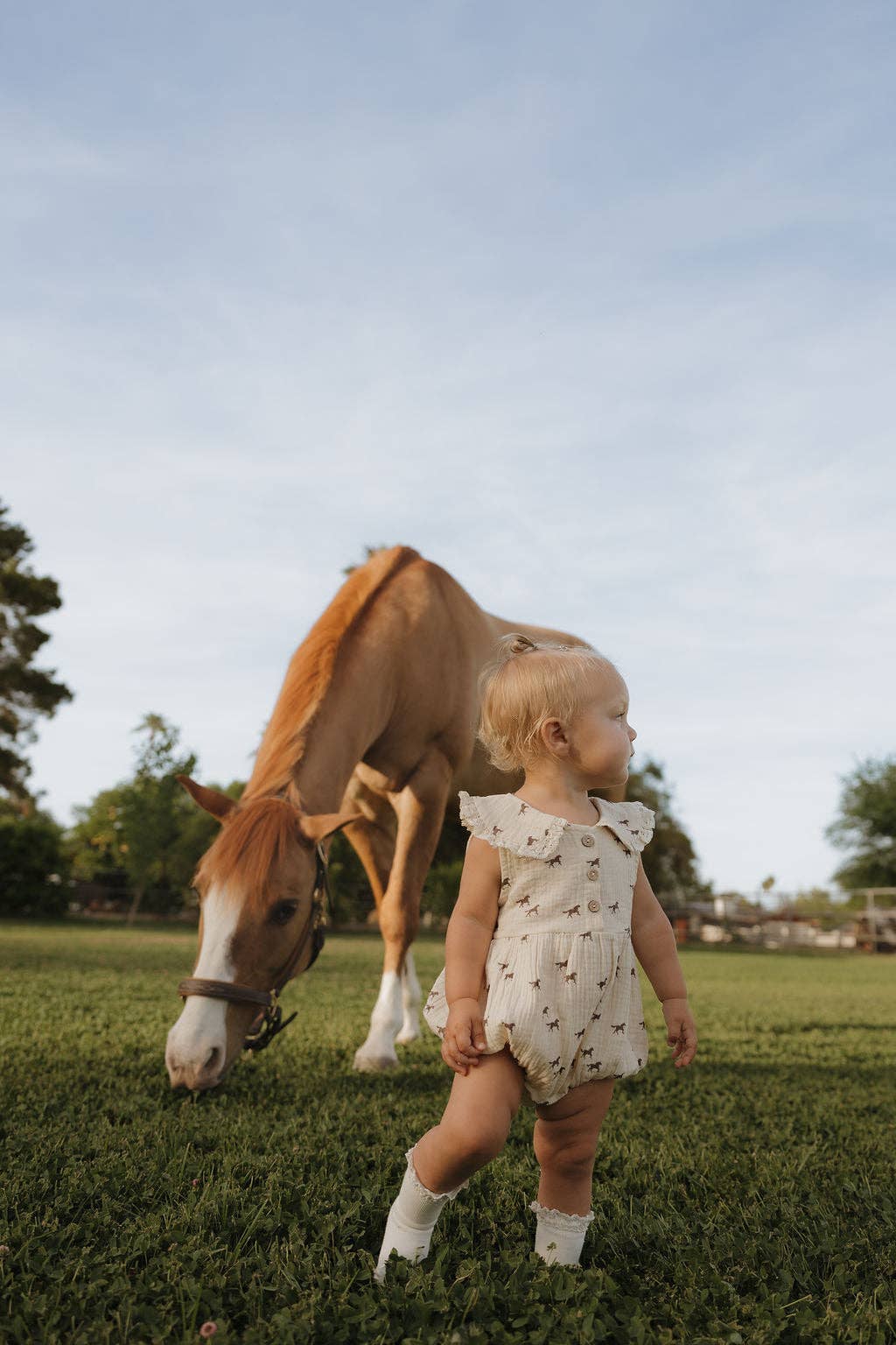 Muslin Romper | Wild Horses: 12-18 Months