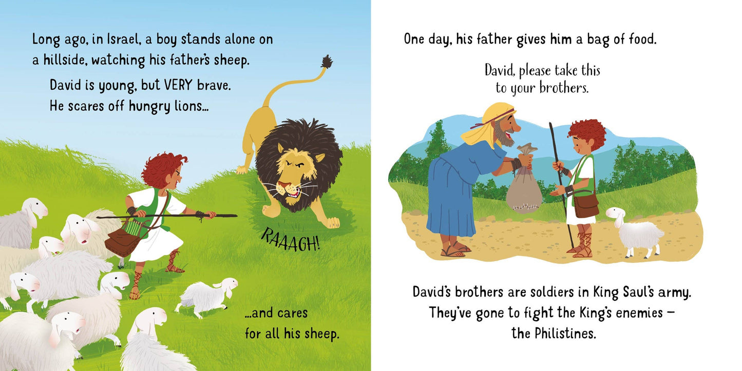 David And Goliath board book: Usborne
