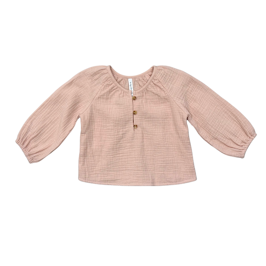 Babysprouts Girl's Cotton Gauze Blouse: Blush