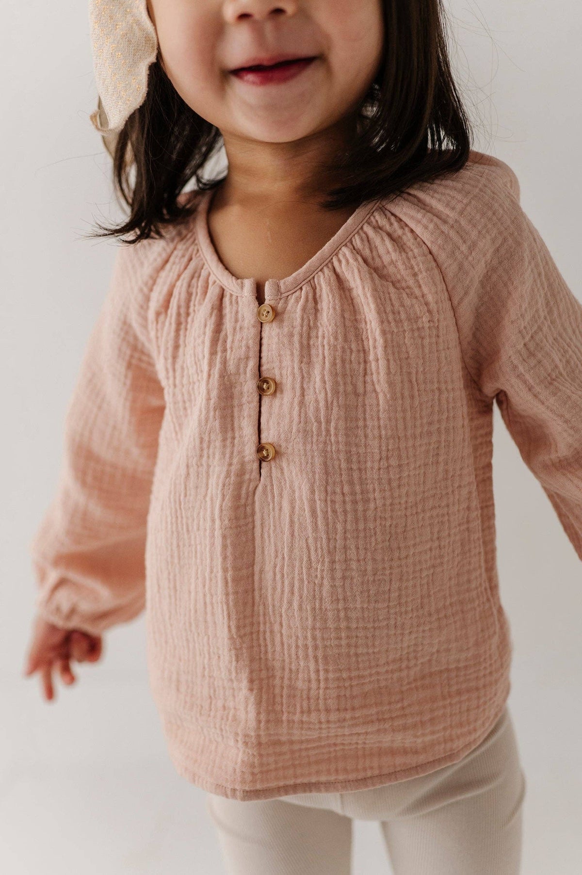 Babysprouts Girl's Cotton Gauze Blouse: Blush