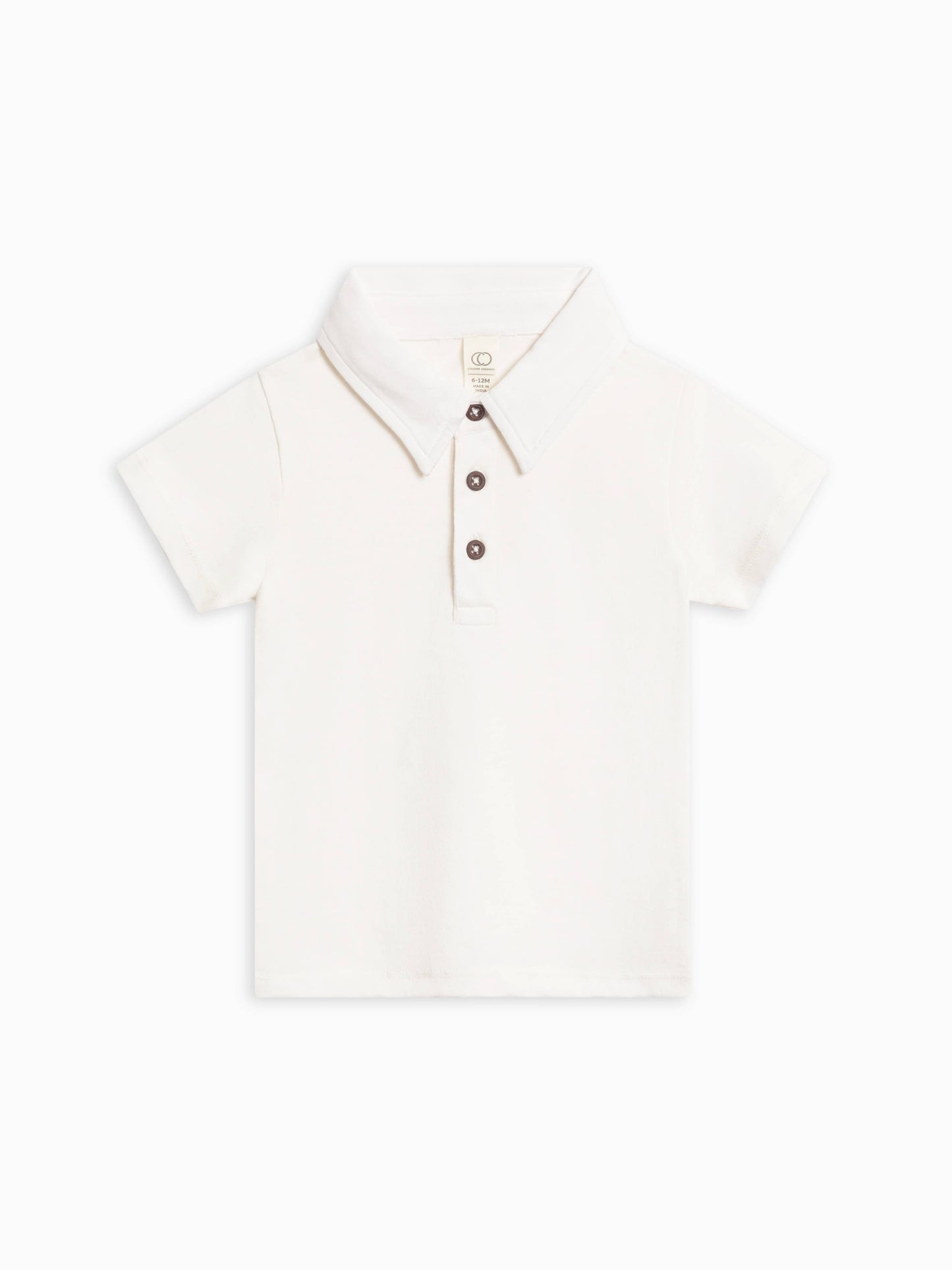 Ben Short Sleeve Polo - Coconut: 5T/6