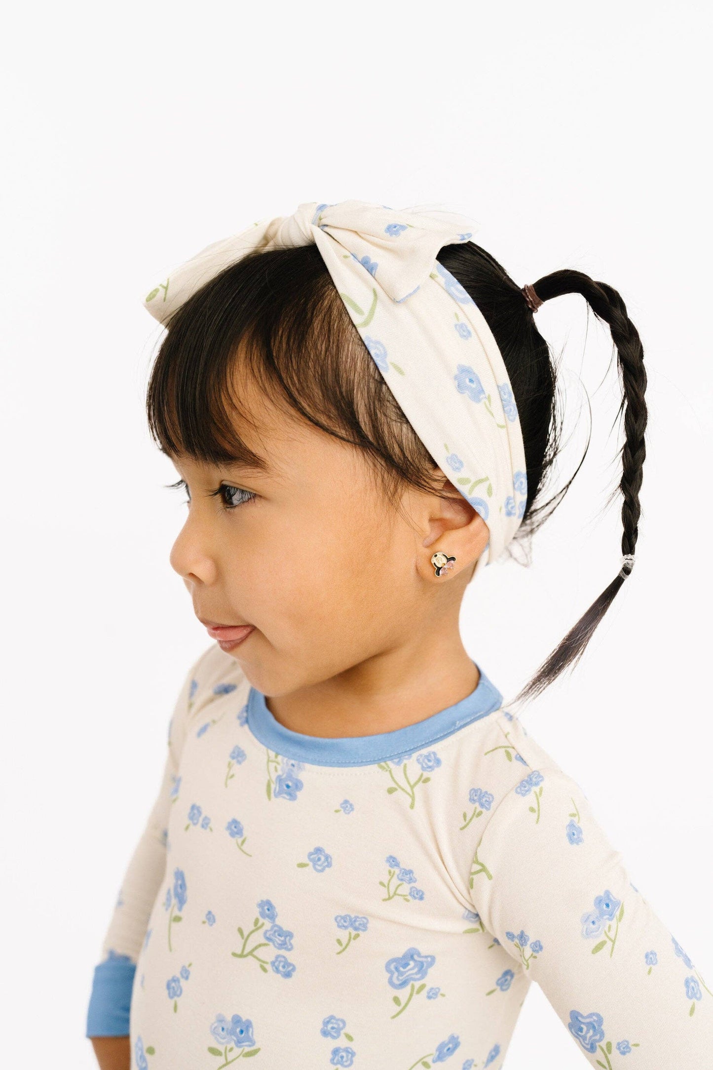Blue Blooms Bamboo Set: 6/7