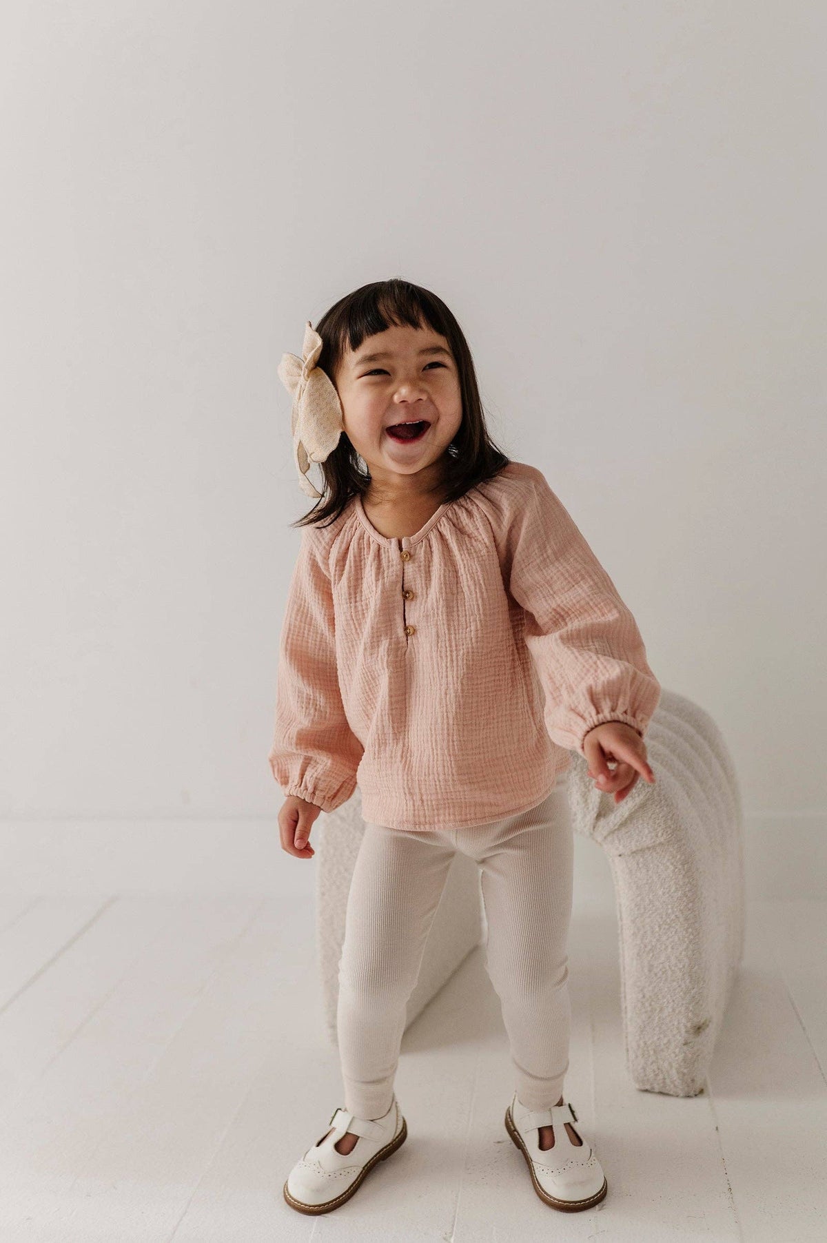 Babysprouts Girl's Cotton Gauze Blouse: Blush