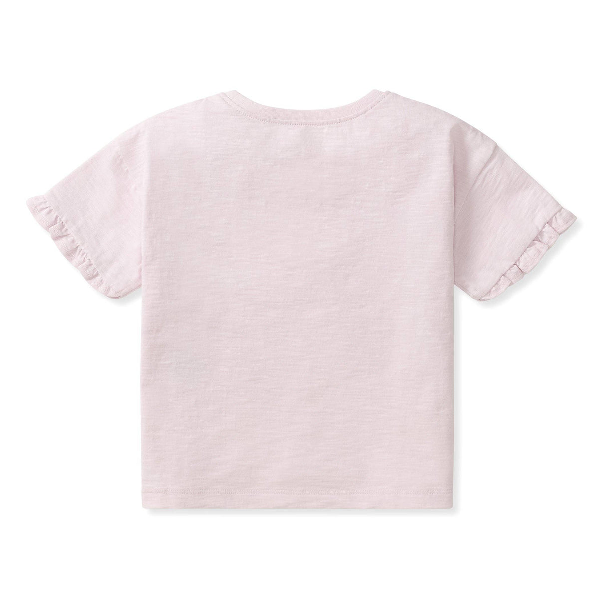 Drop Shoulder Ruffle T-Shirt