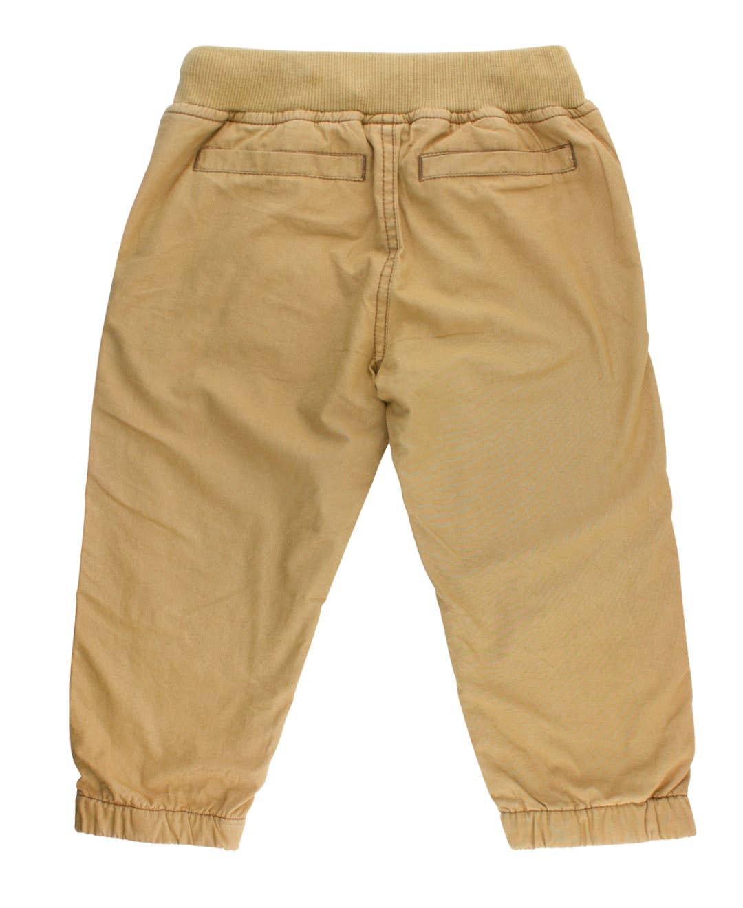 Boys Dark Khaki Jogger Pants: 3-6m
