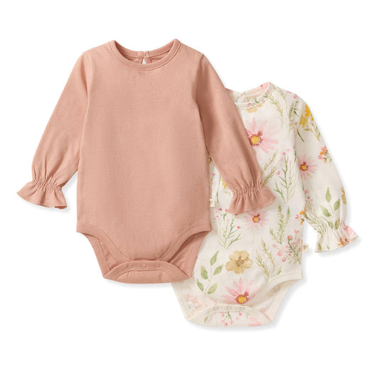 2 Pack Wild Floral Bodysuits