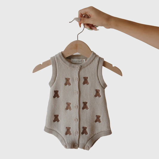 Knit Romper | Teddy
