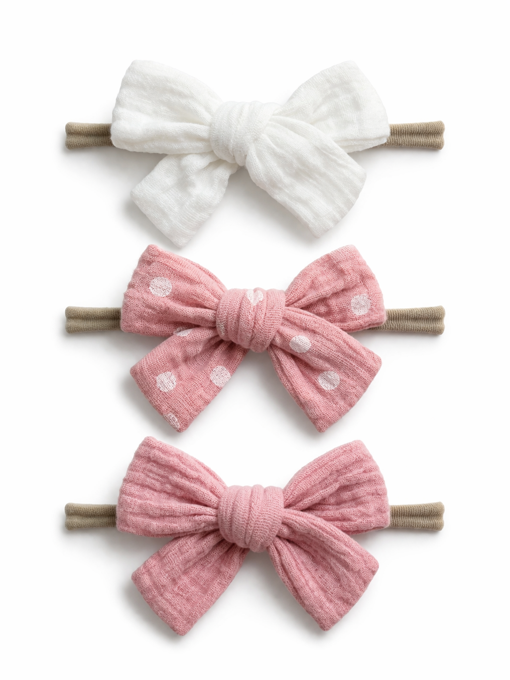 3-Pack Nylon Bows, Eloise