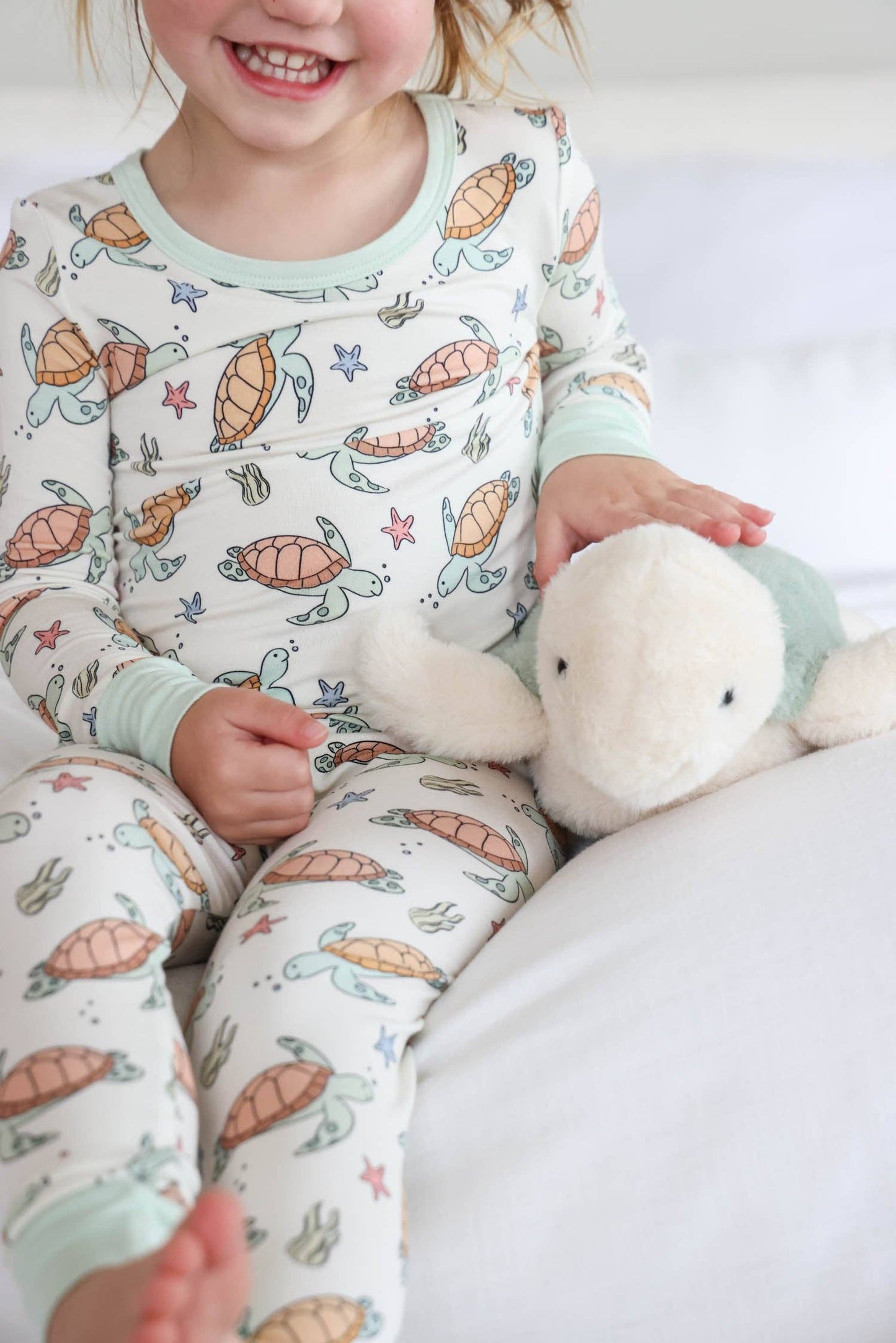 Two Piece Pajama Set | Turtley Rad: 2T