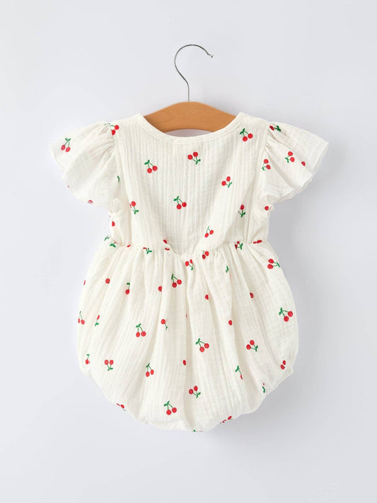 Baby Girls Spring Cherry Romper