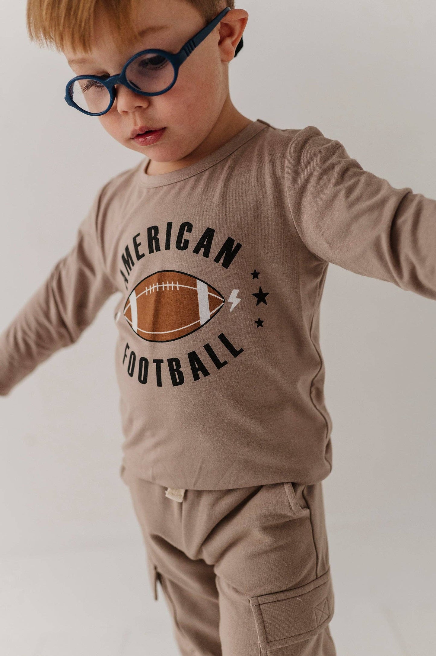 Babysprouts Boy's Long Sleeve Tee: American Football