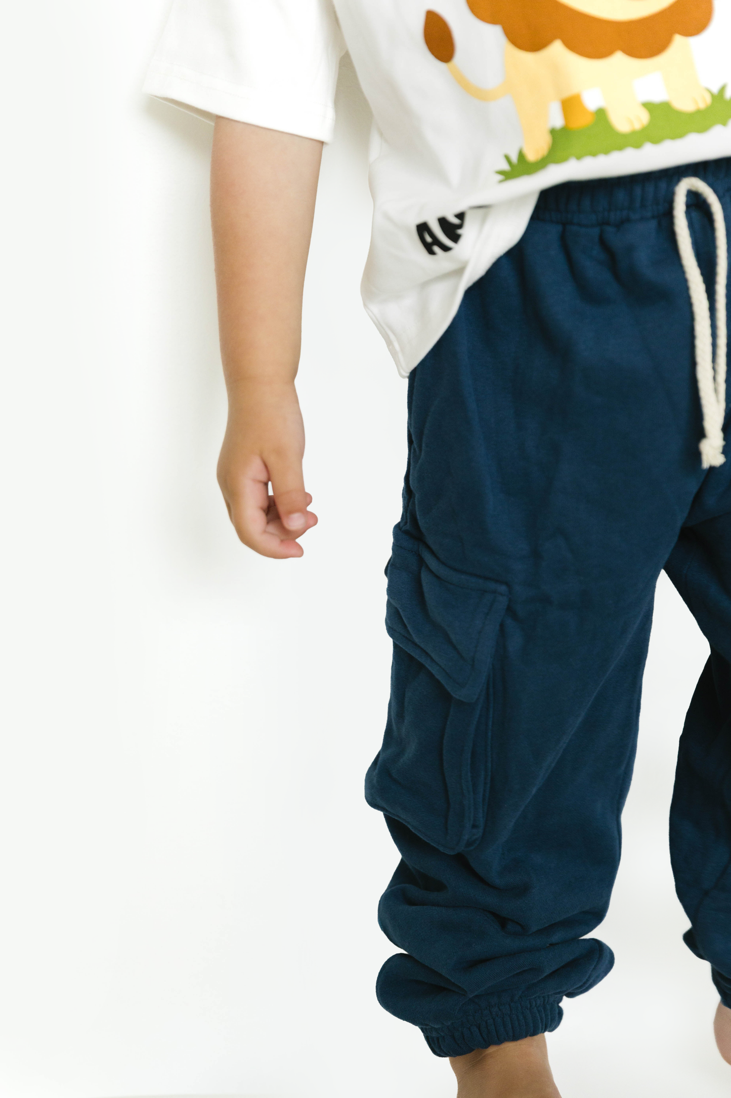 Navy Cargo Joggers: 3T