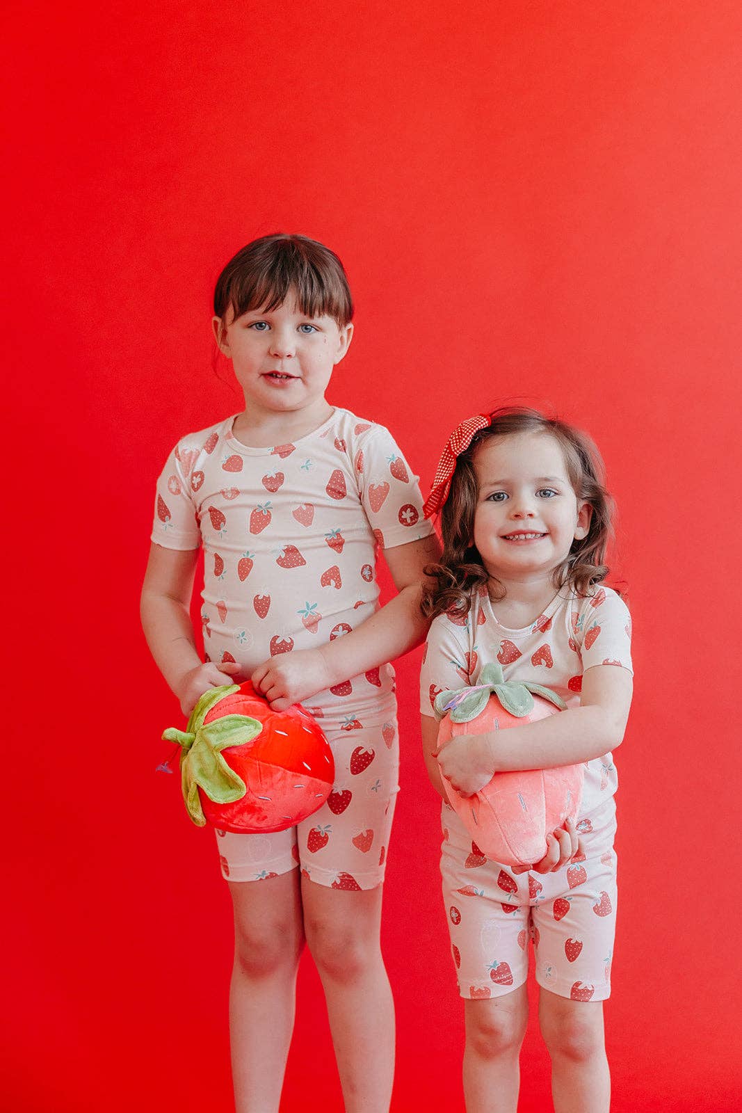 2pc Short Sleeve Pajama Set - Strawberry: 18 Months