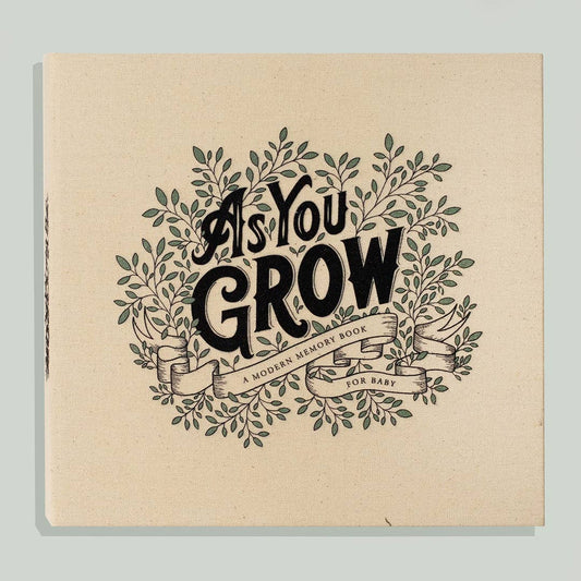 As You Grow: A Modern Memory Book for Baby (Baby Shower)
