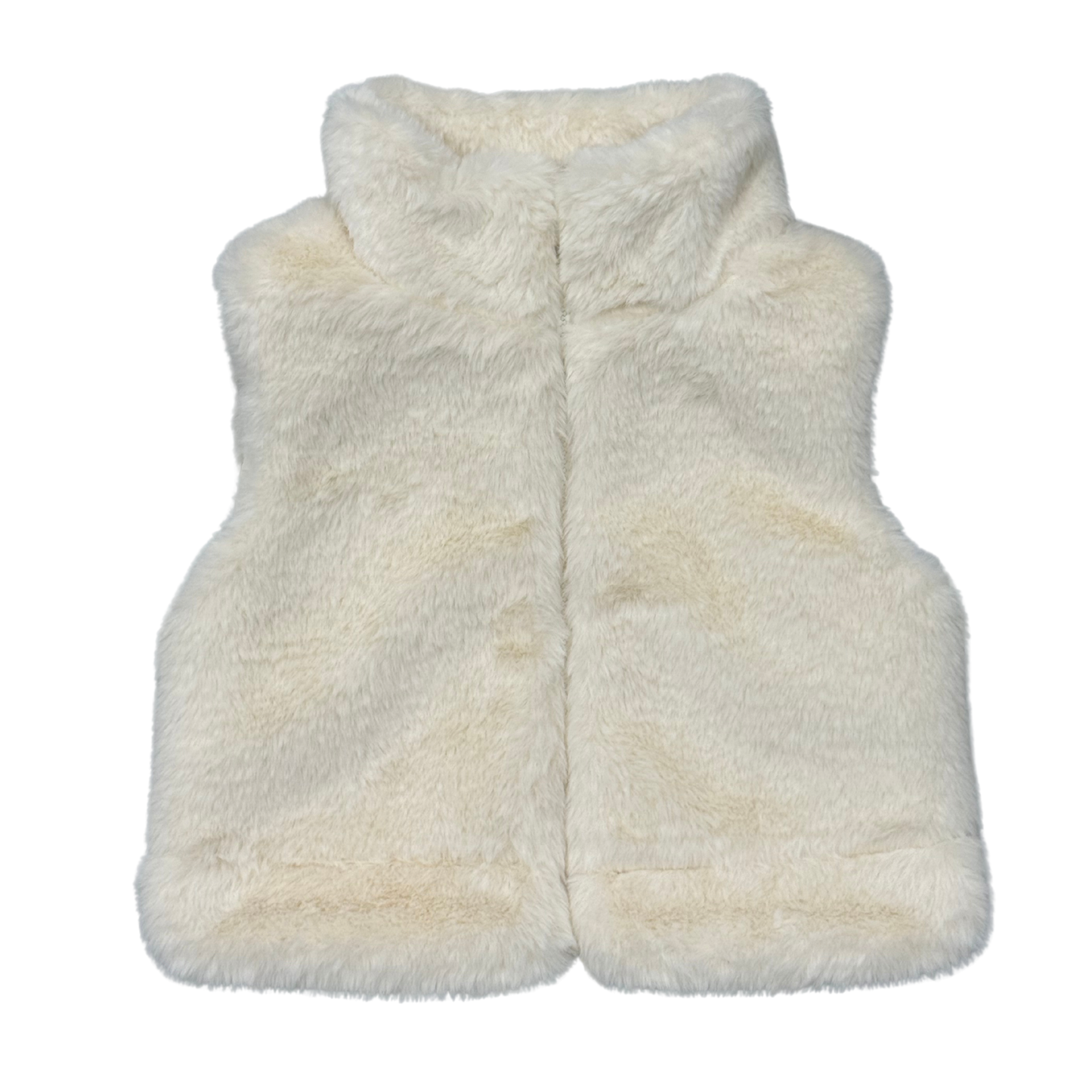 Babysprouts Girl's Fur Vest: Cream