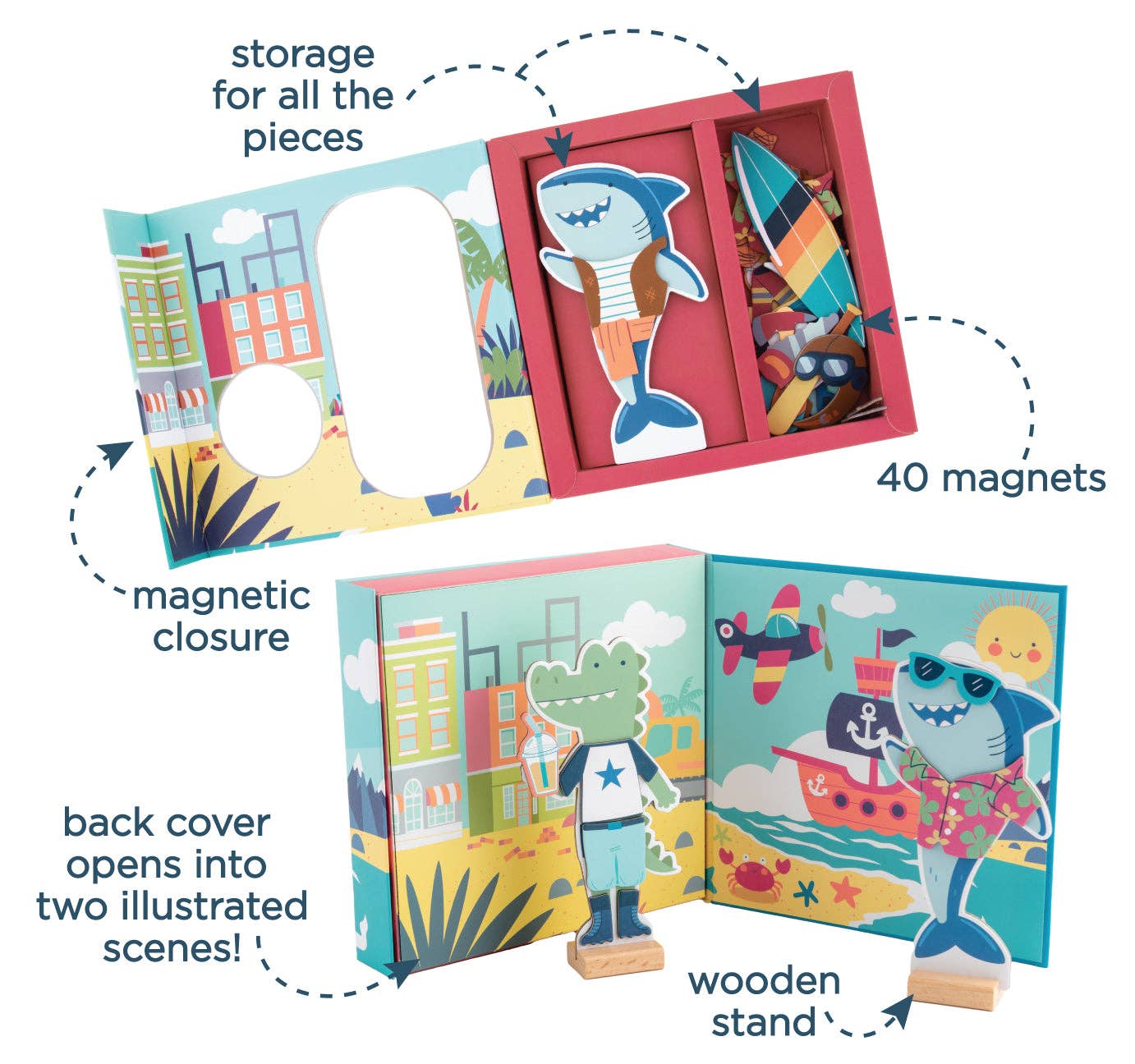 Magnetic Dress Up Box Set: Shark/Gator