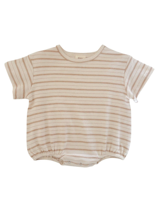 Biscuit Mixed Stripe / Organic T-Shirt Bubble
