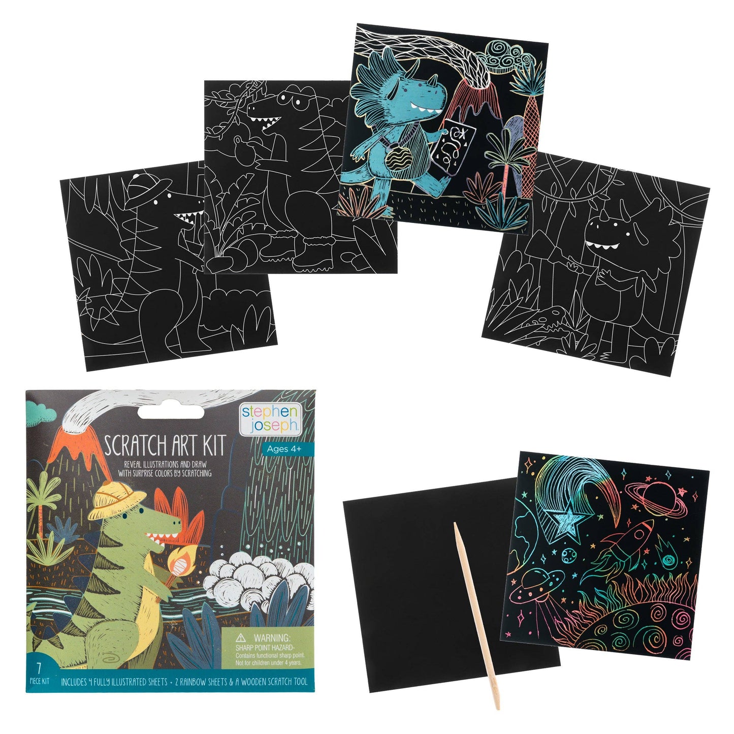 Scratch Art Kit: Shark
