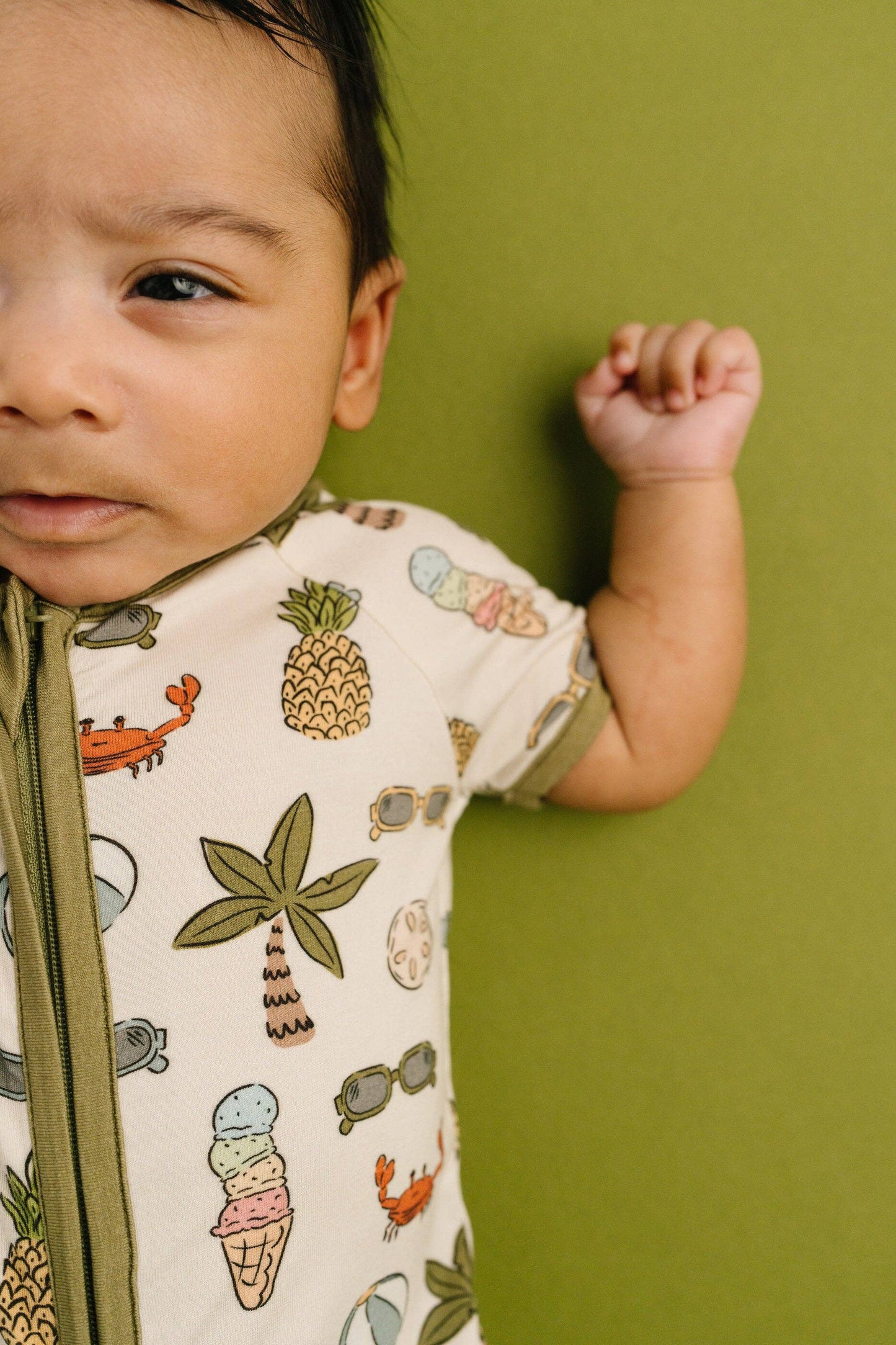 Beach Day Bamboo Short Romper: 3T