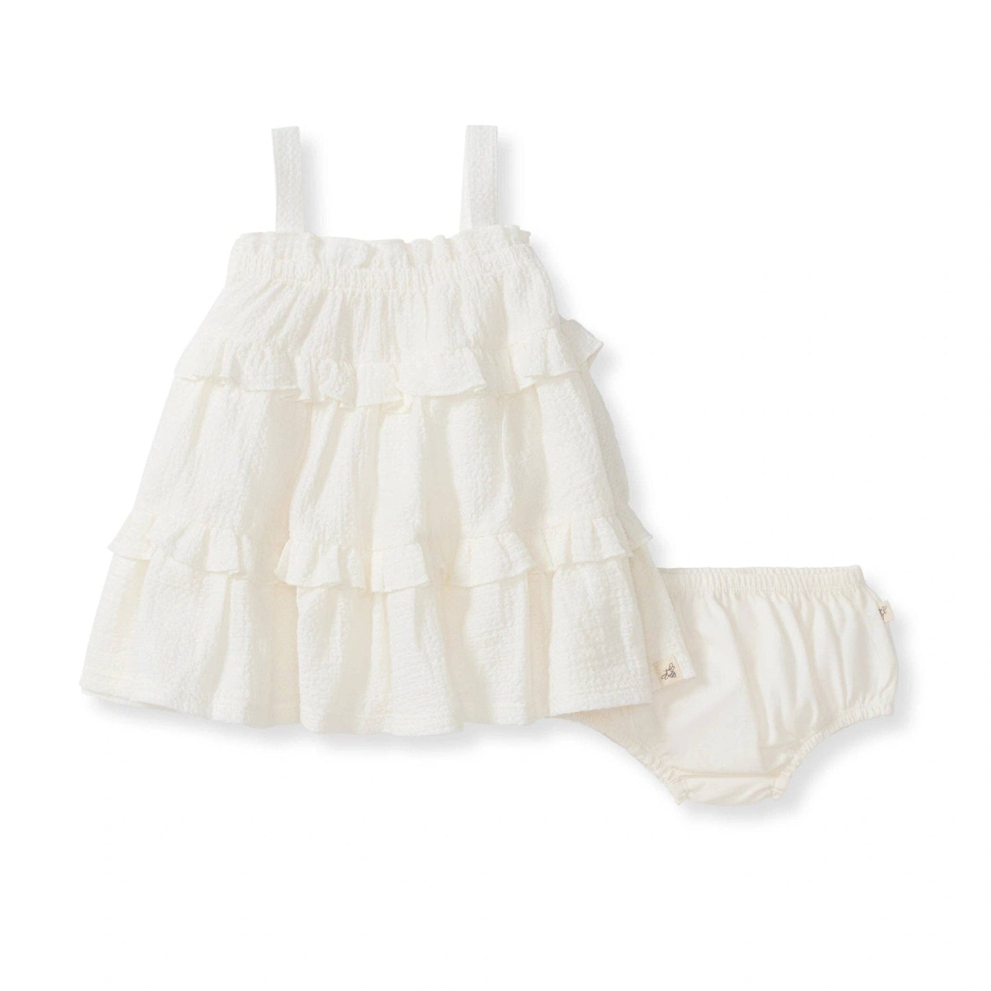 Cross Stitch Muslin Dress: 0-3M