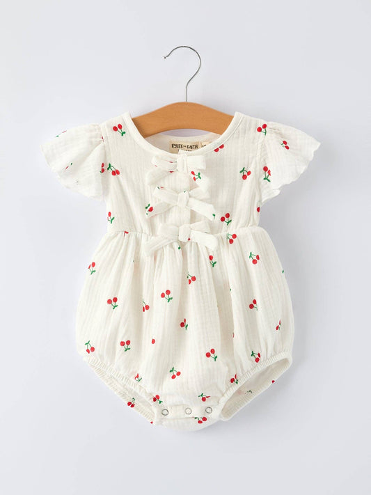Baby Girls Spring Cherry Romper