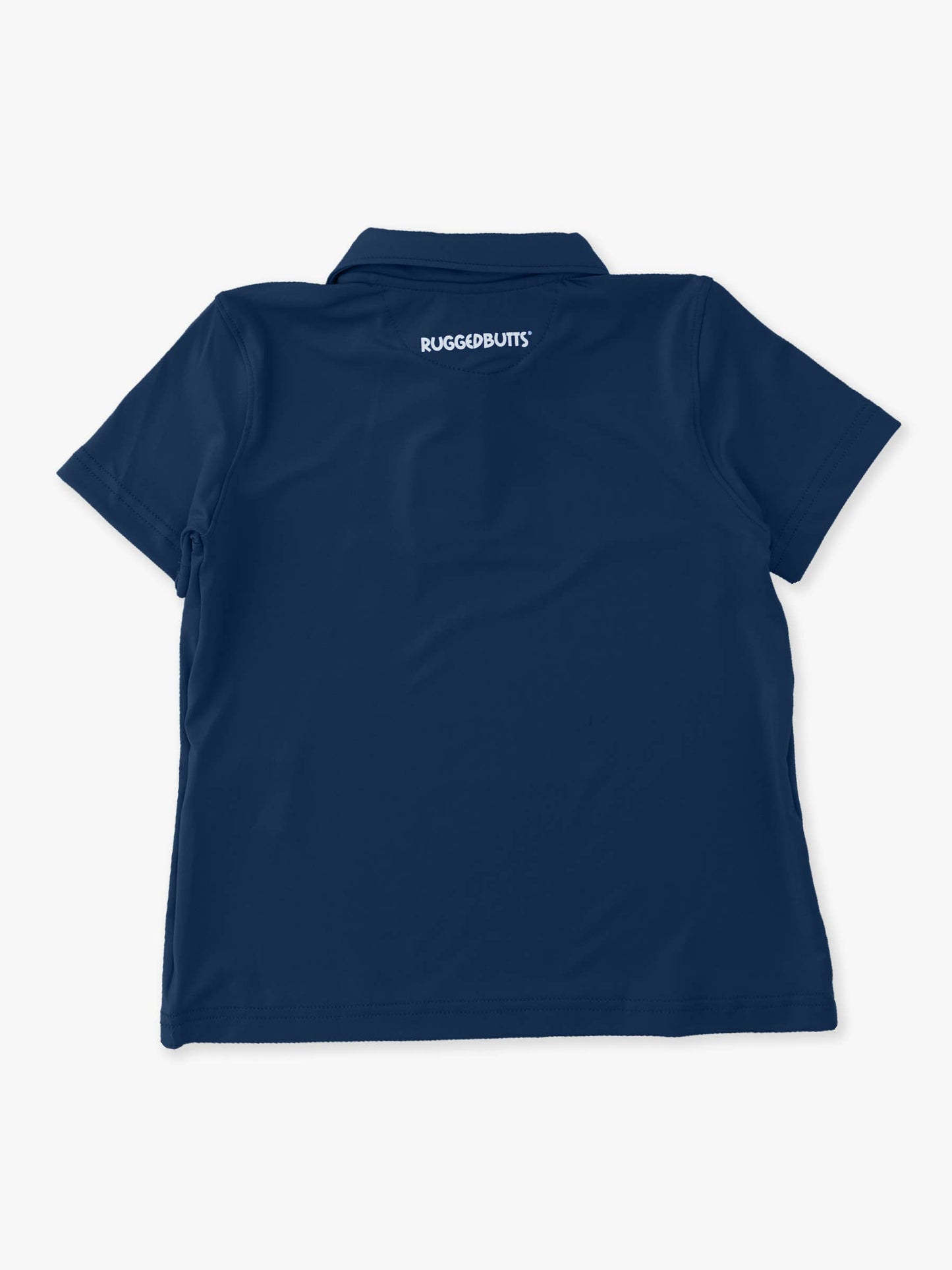 Boys Dark Navy Knit Short Sleeve Performance Polo: Blue / 12-18m