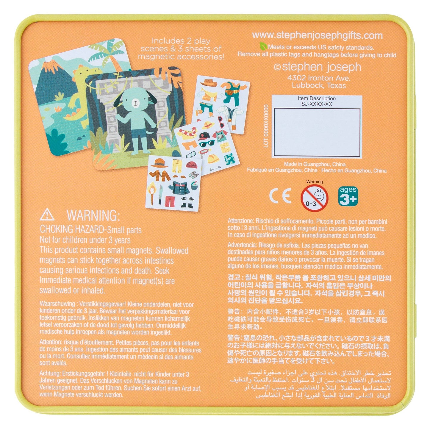 Travel Tin Magnetic Dress Up: Bunny/Cat