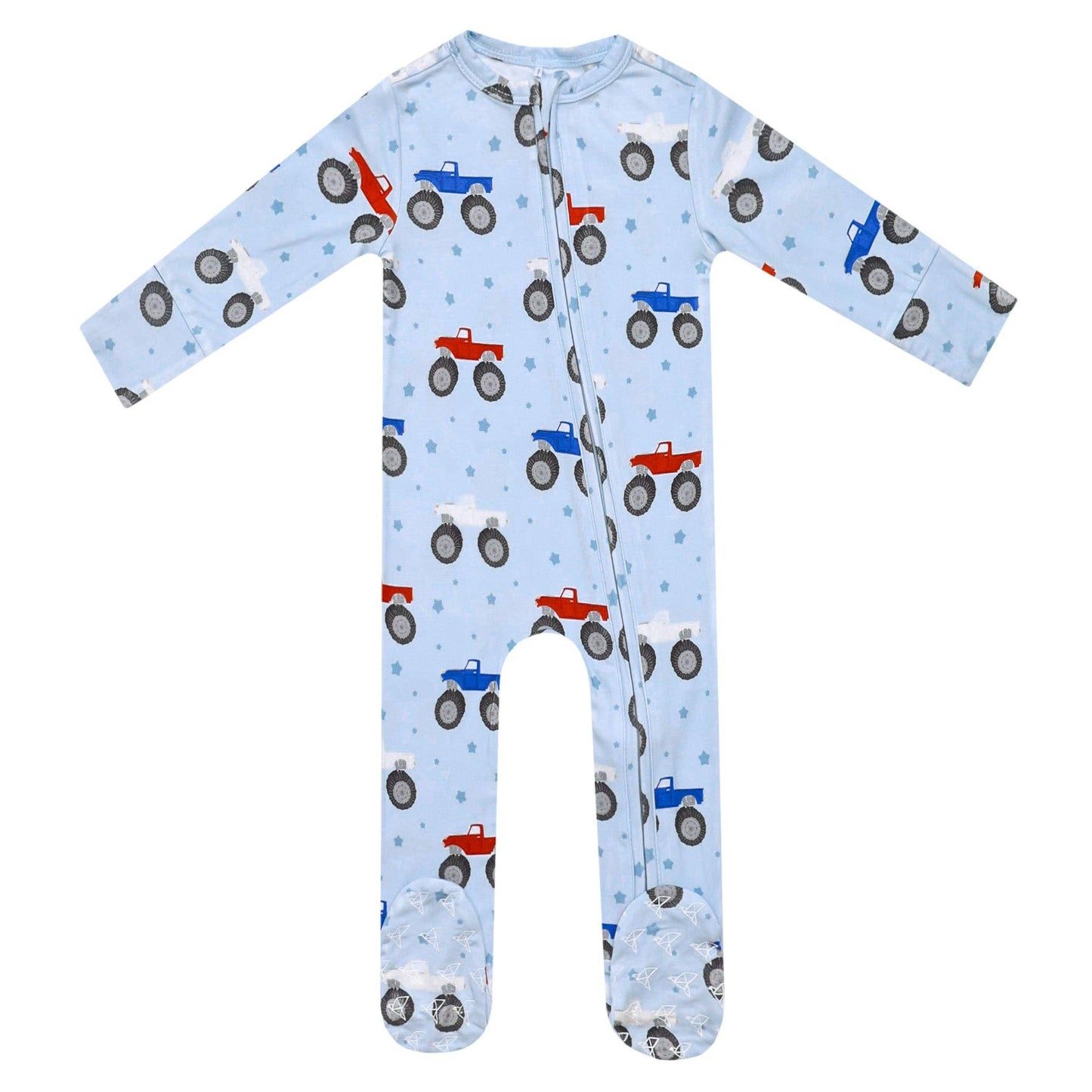 Bamboo Zip-Up Footie Pajama - Easton: Newborn