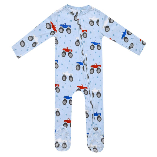 Bamboo Zip-Up Footie Pajama - Easton