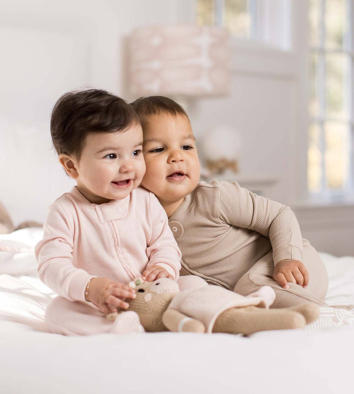 Solid Rib Organic Cotton Sleep & Play - Ranunculus
