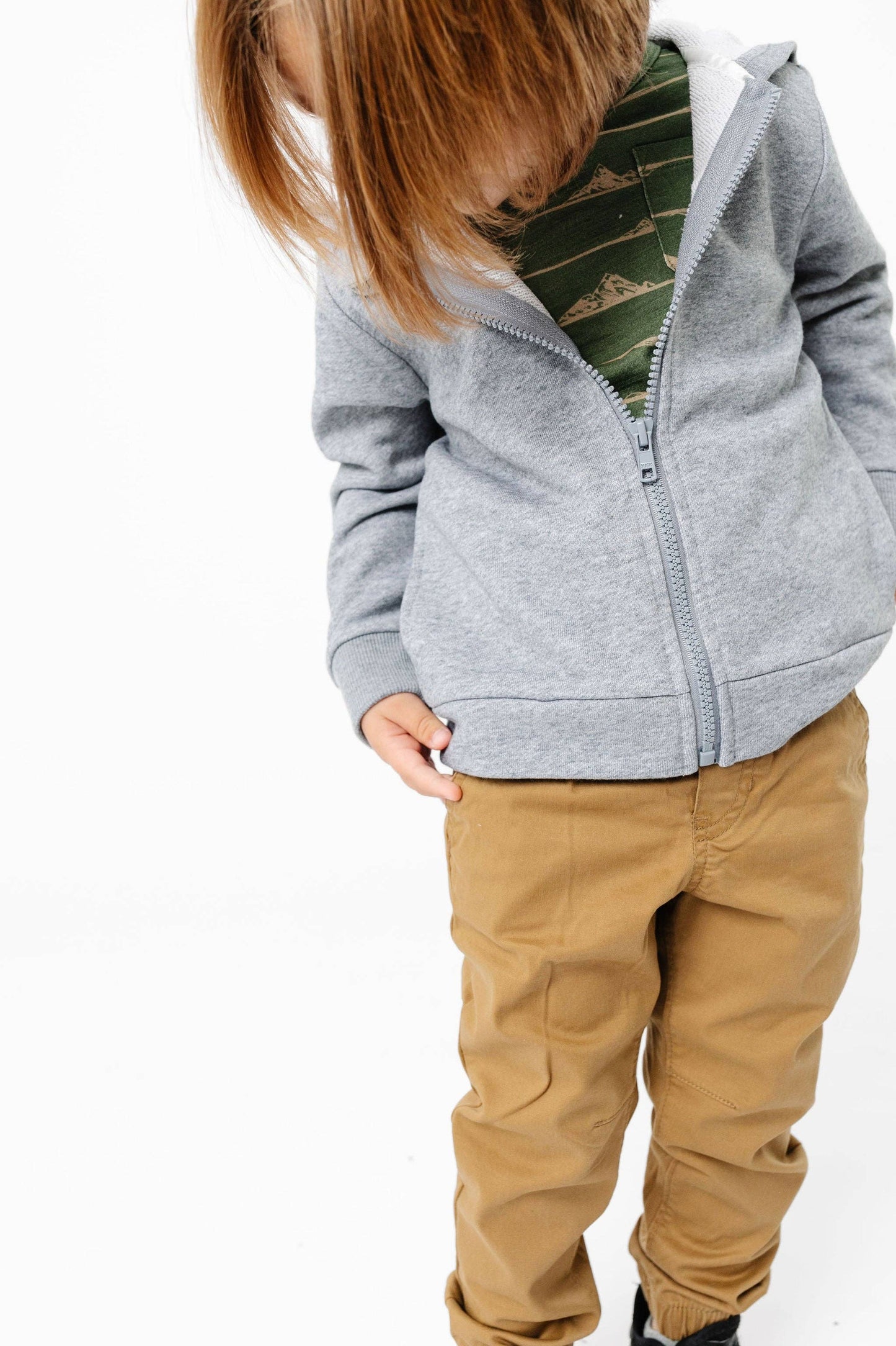 Zip-Up Hoodie - Gray: 4T