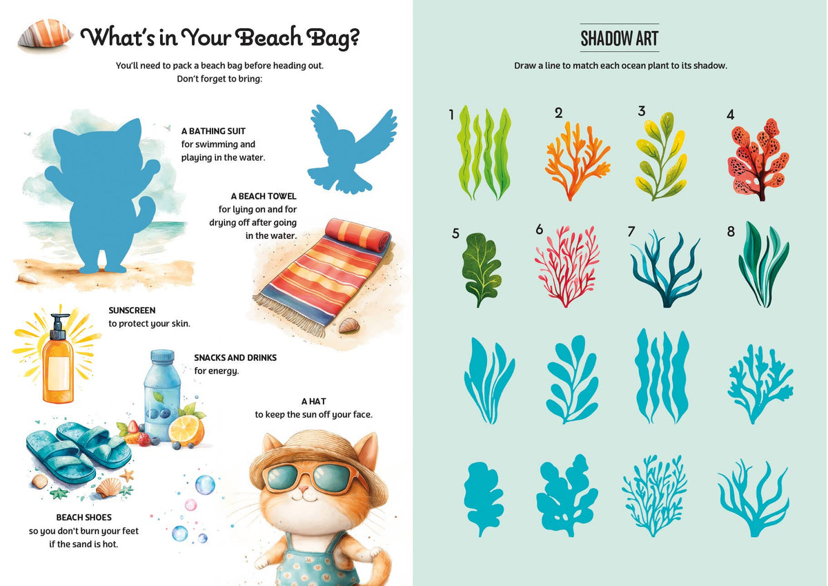 Activity Book with Stickers: A Trip to the Ocean