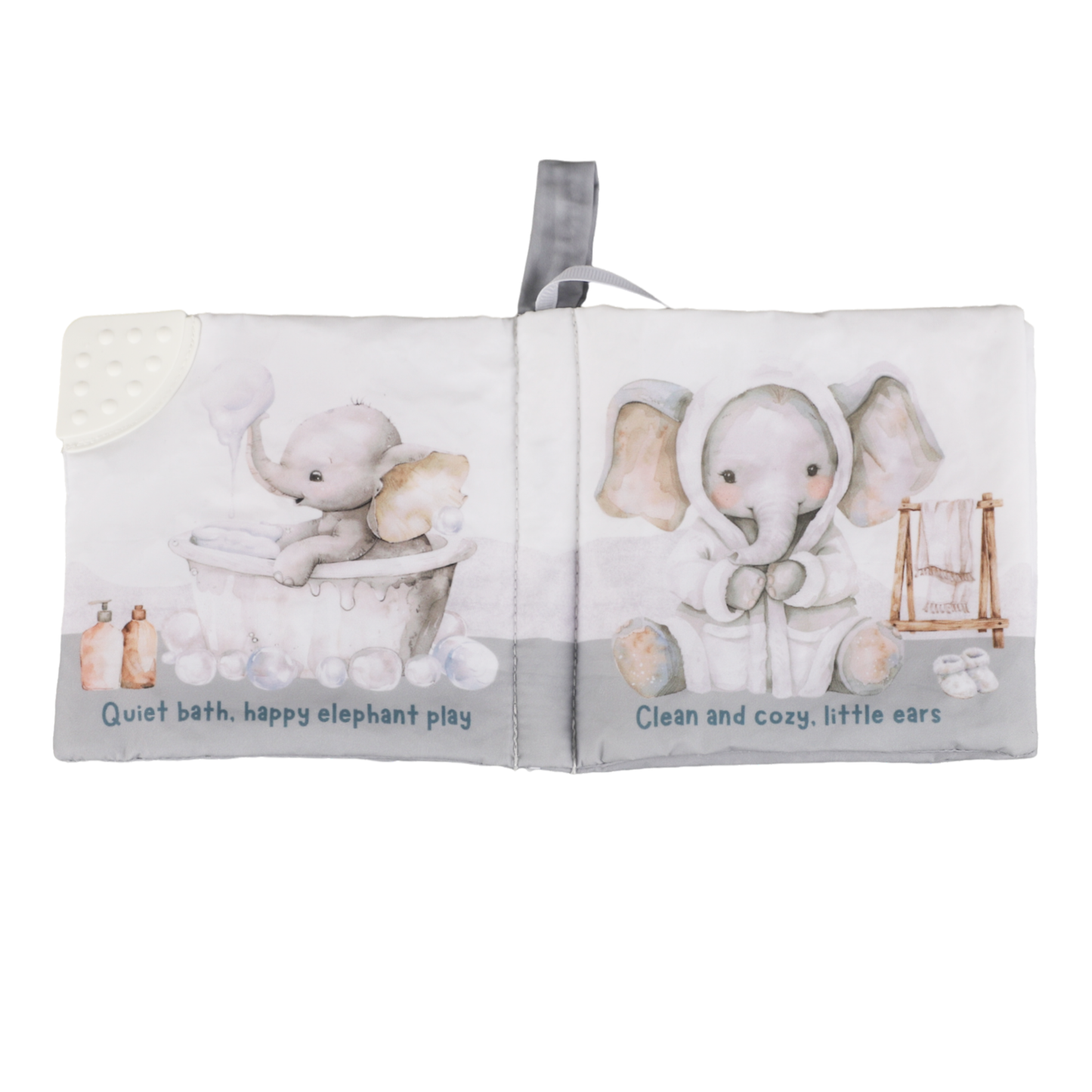 Bubble Bath 10-Page Crinkle Cloth Book for Babies & Toddlers