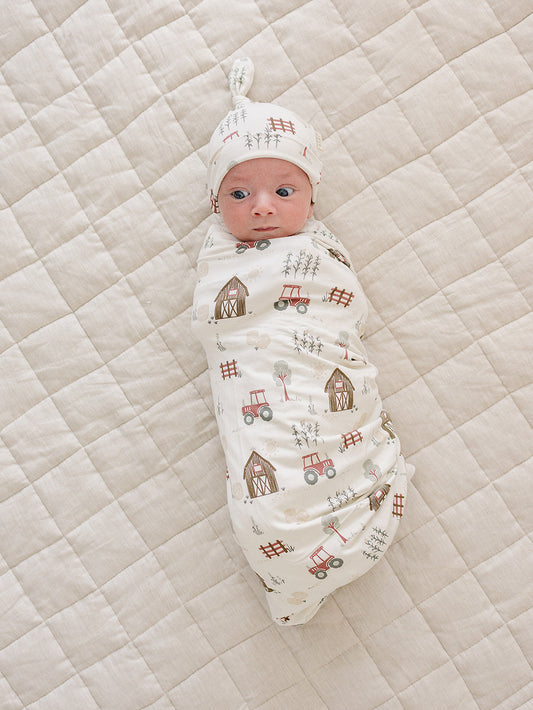 Farmhouse Bamboo Stretch Swaddle