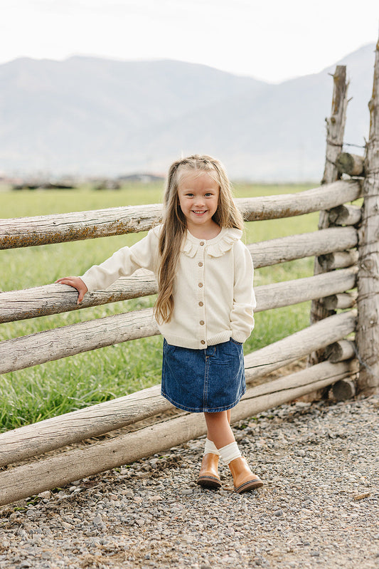 Dark Wash Denim Skirt