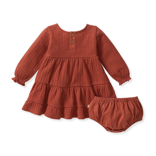 Dotted Rib Sequoia Bark Dress
