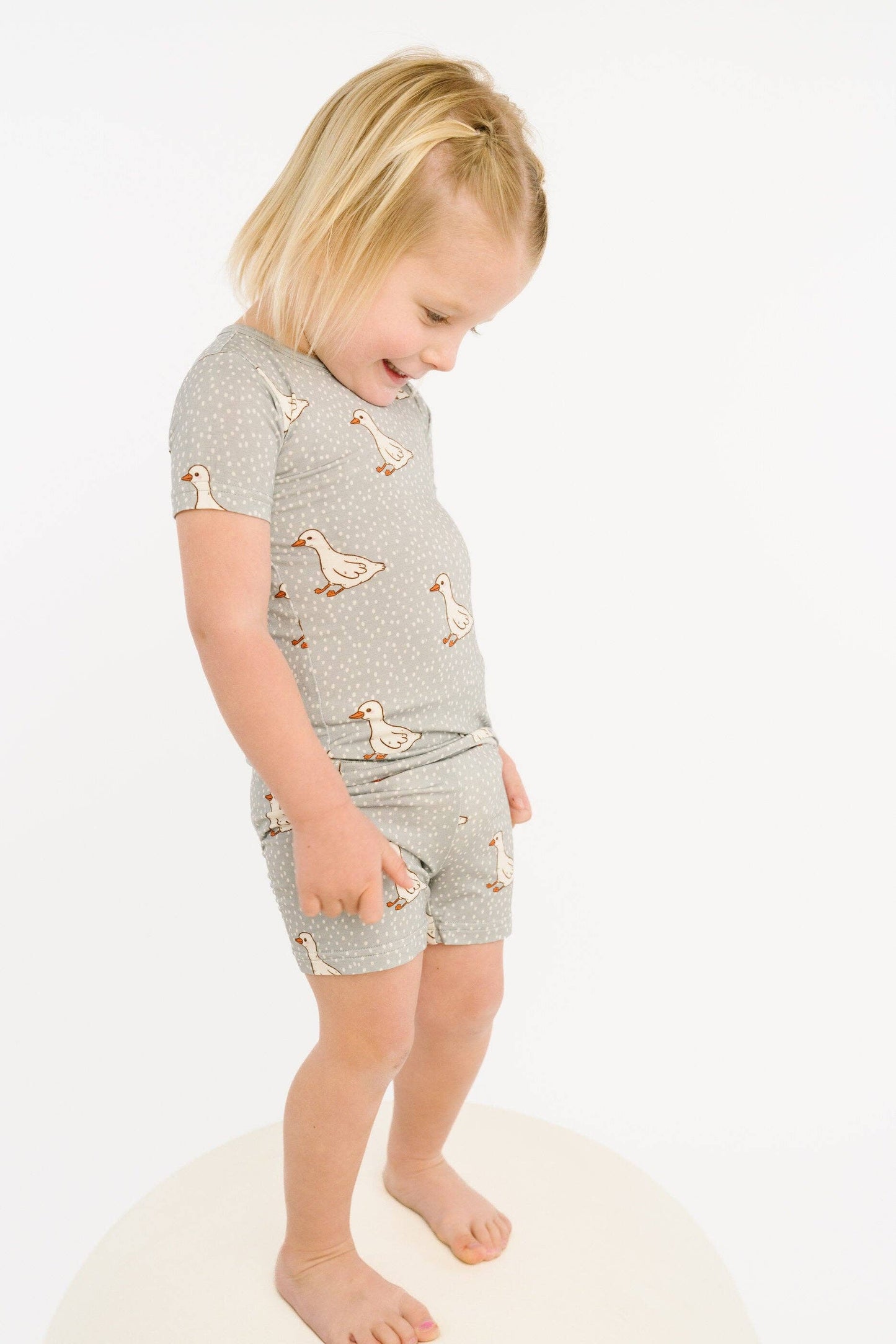 Classic Goose Bamboo Shorts Set: 12-18M
