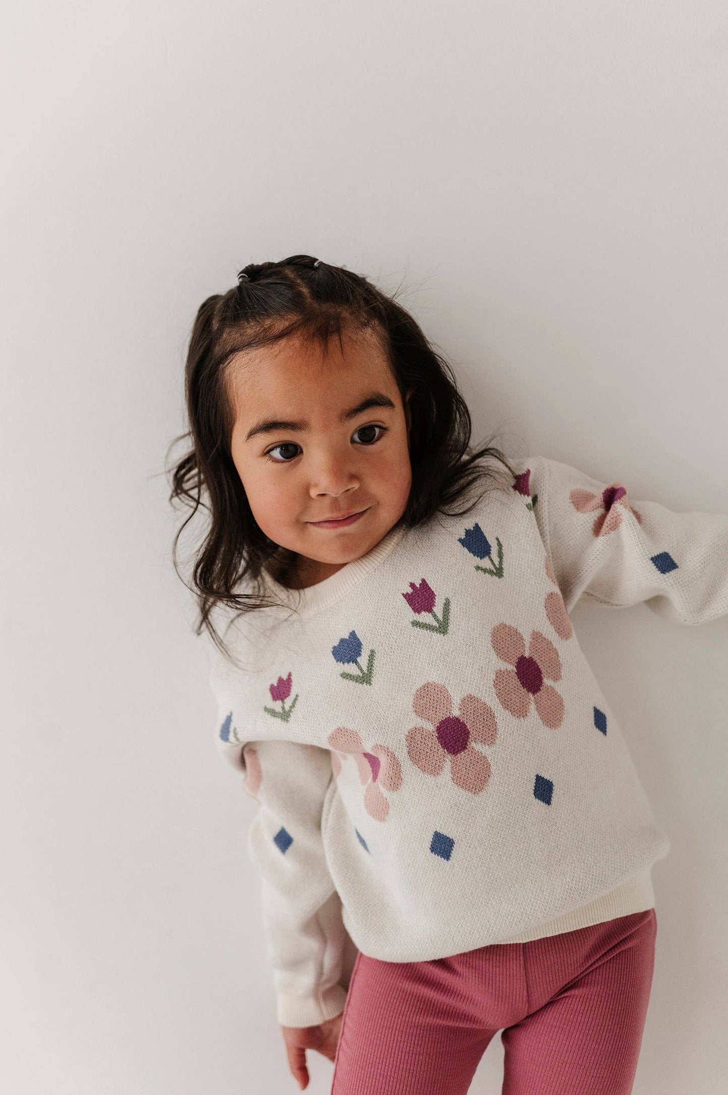 Babysprouts Knit Sweater: Tulip Intarsia