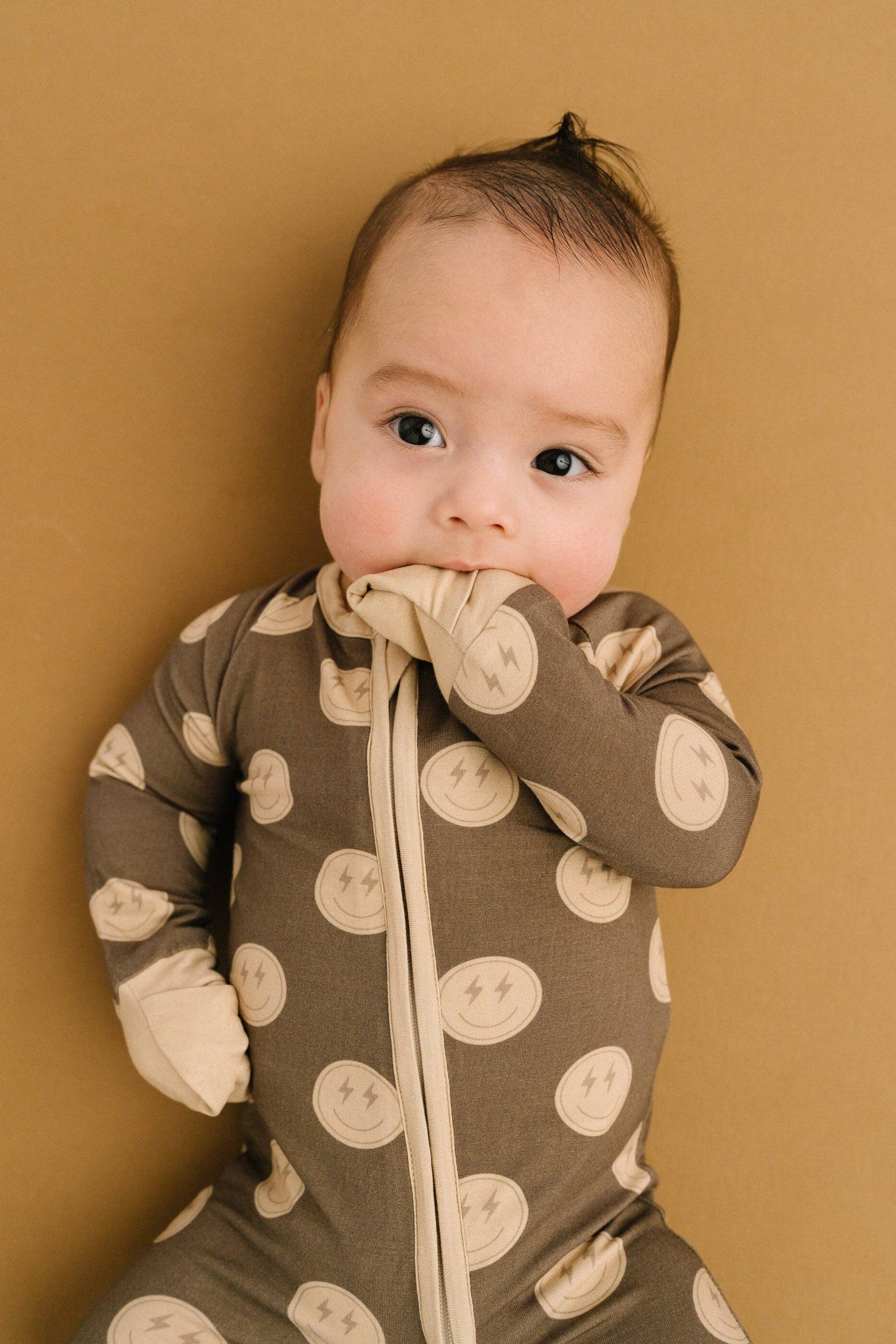 Neutral Smileys Bamboo Sleeper: 6-12M