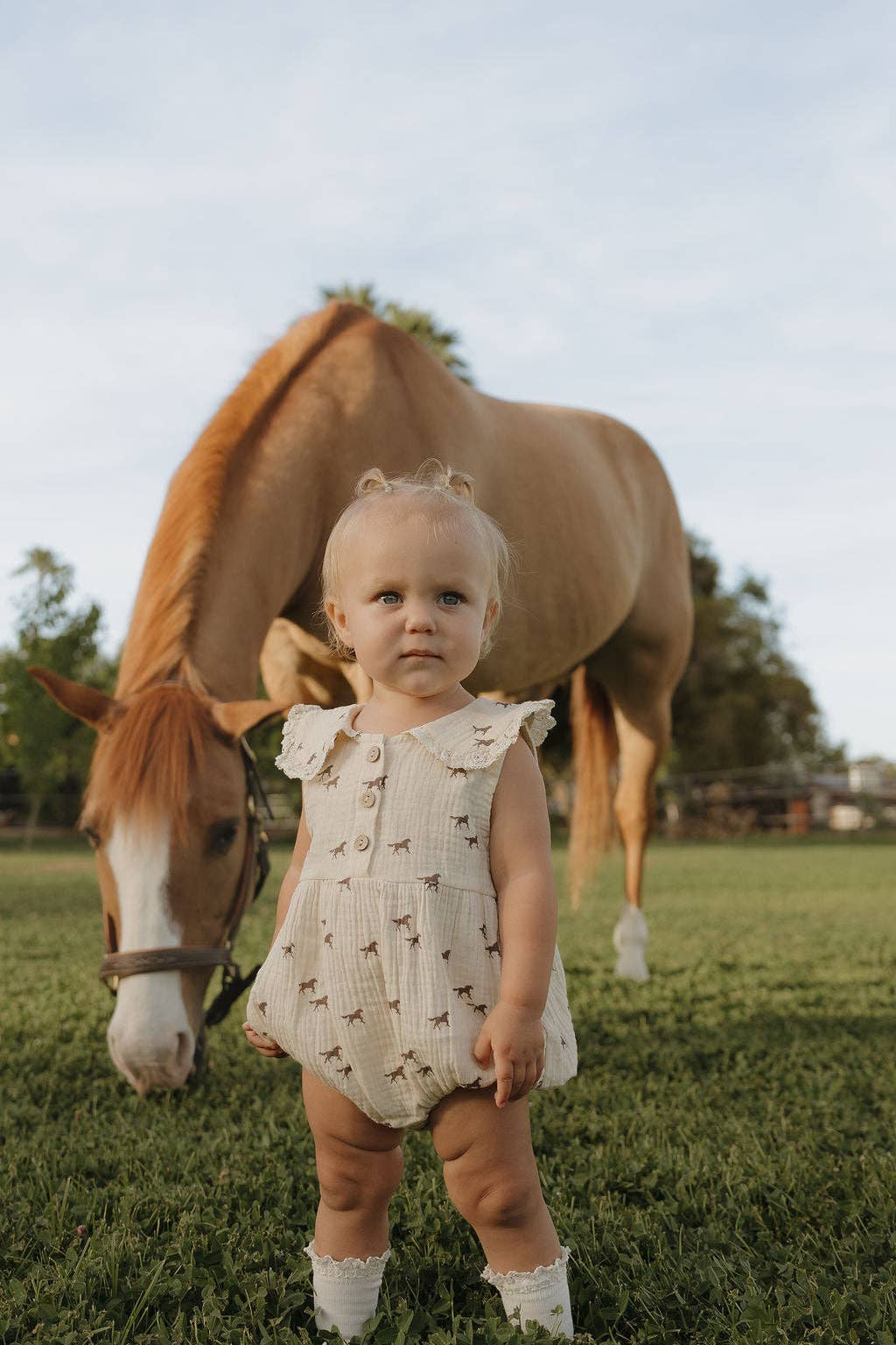 Muslin Romper | Wild Horses: 18-24 Months