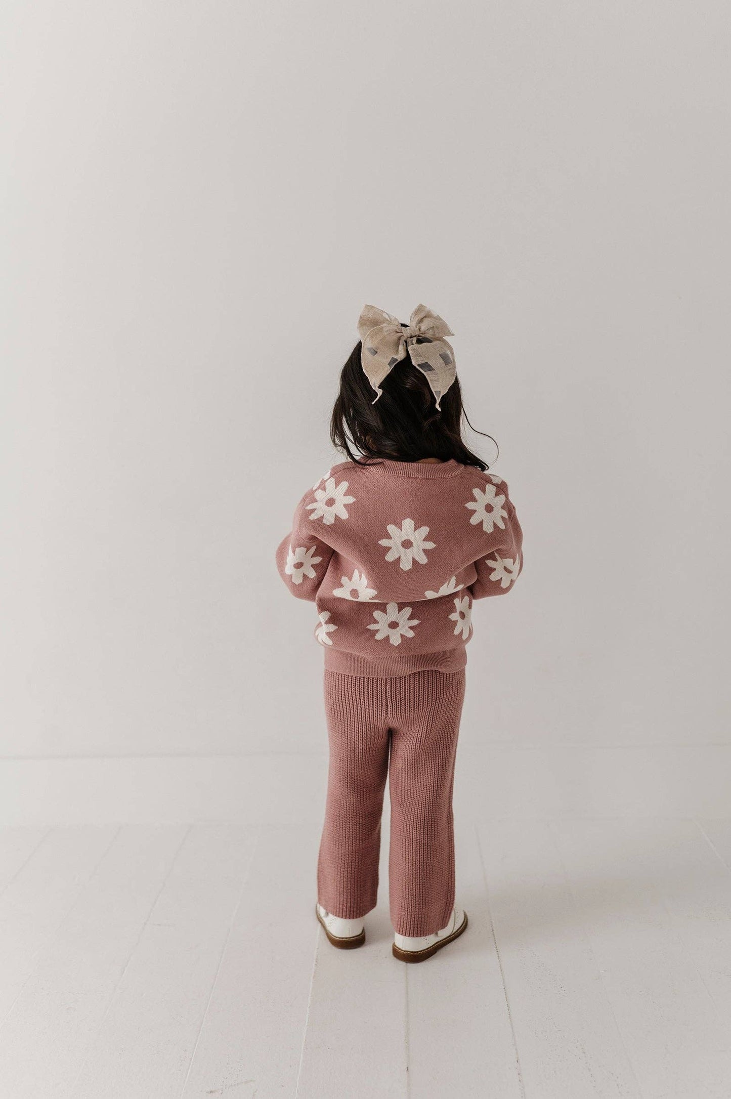 Babysprouts Knit Sweater: Rose Daisies