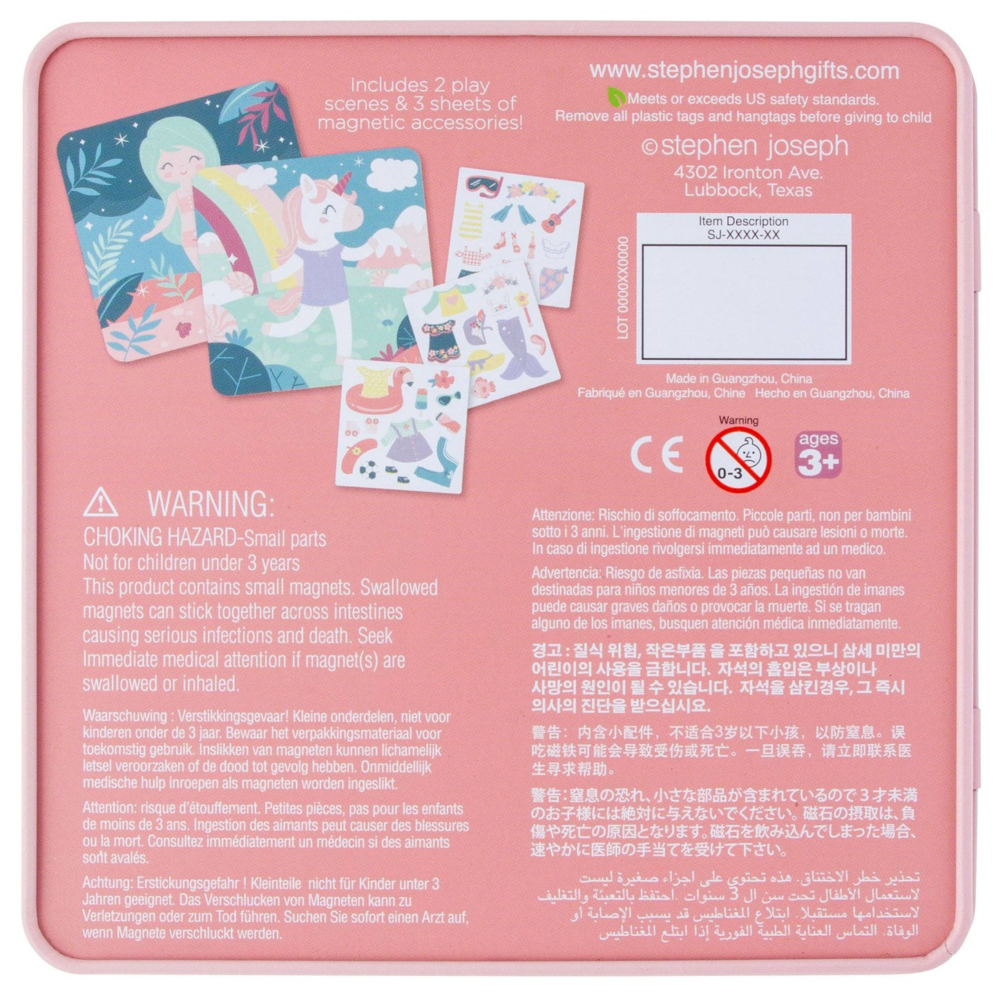 Travel Tin Magnetic Dress Up: Bunny/Cat